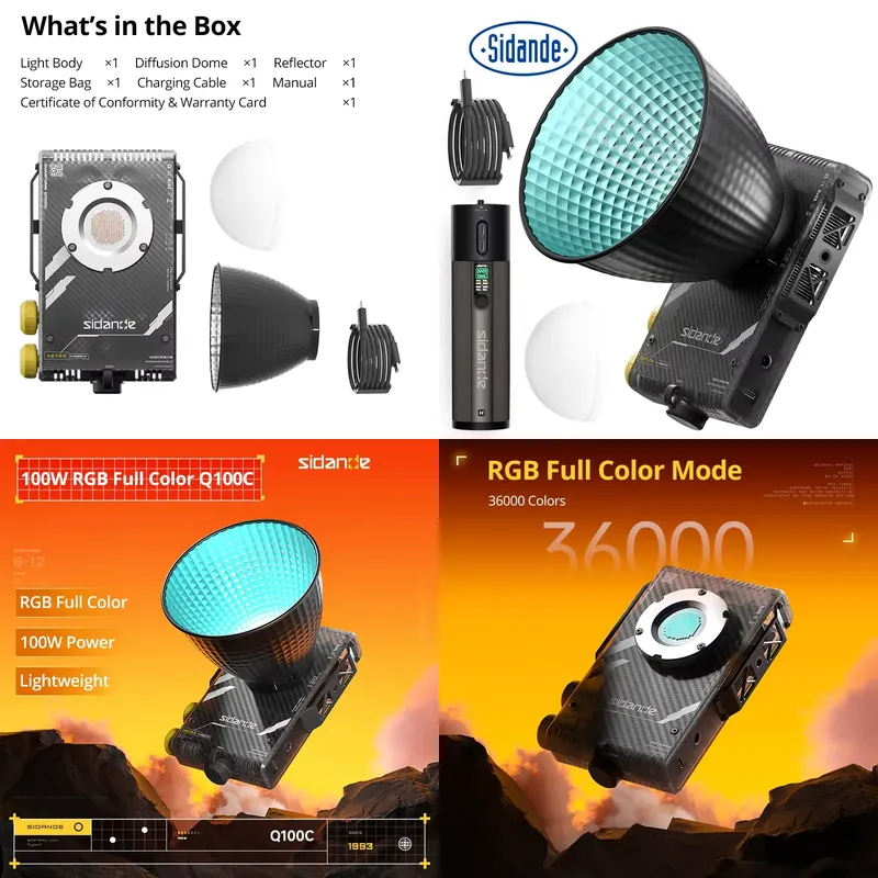 Photography With Lighting - Sidande Q100C Q100Lite Optik 100W Yüksek