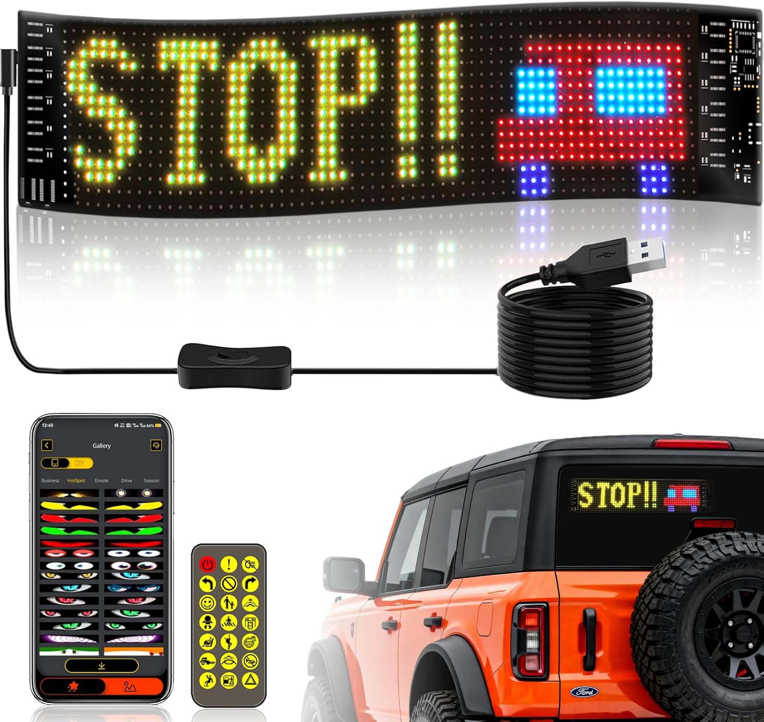 Video Light Panel Led - Esnek LED Matris Panel 5V USB