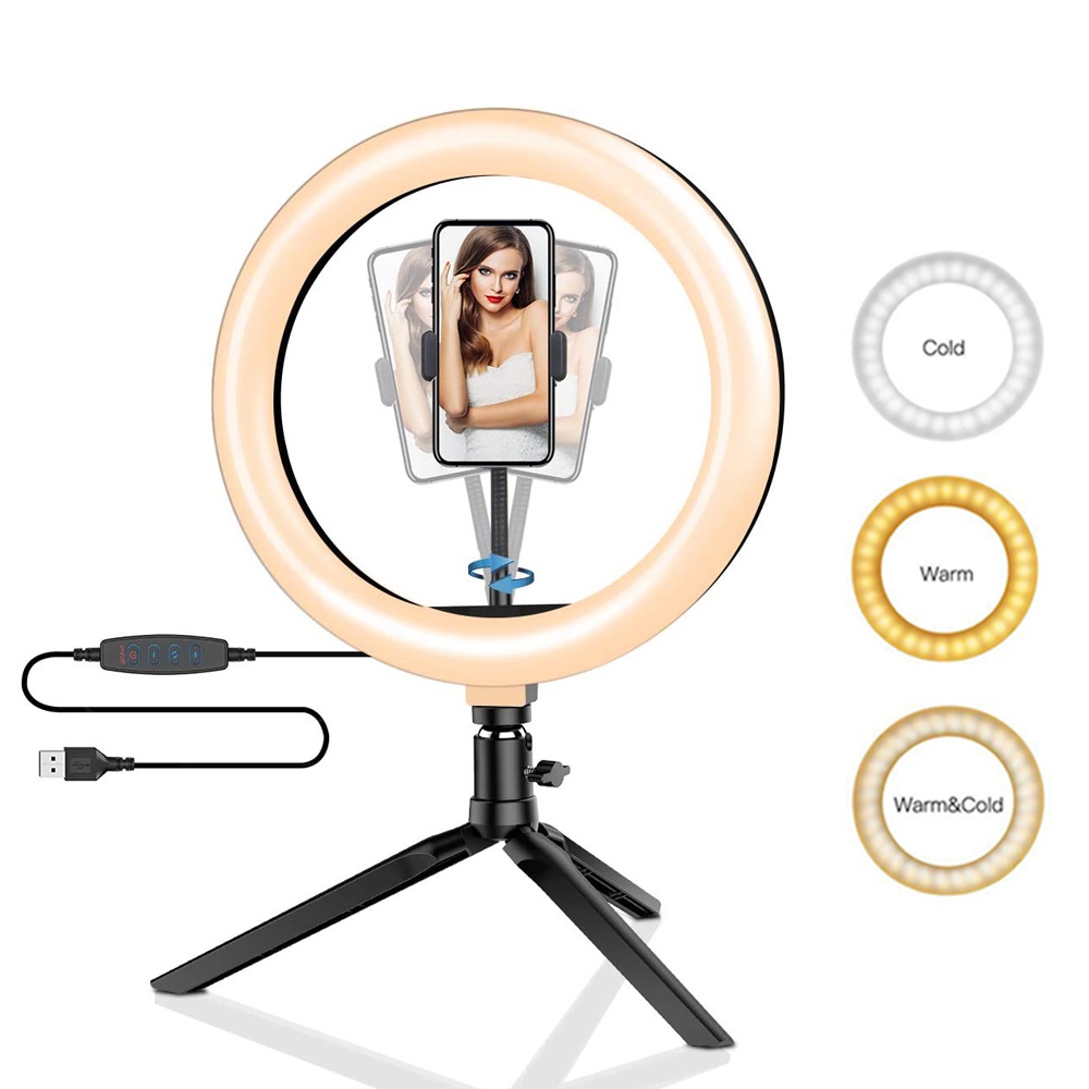 Photography Led Lighting Kit - 26 cm 10 inç Led Halka