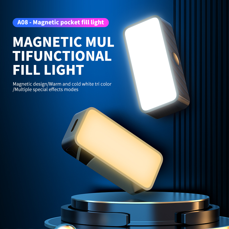 Photography Lighting Video - Manyetik Taşınabilir Mini Selfie Dolgu Işığı