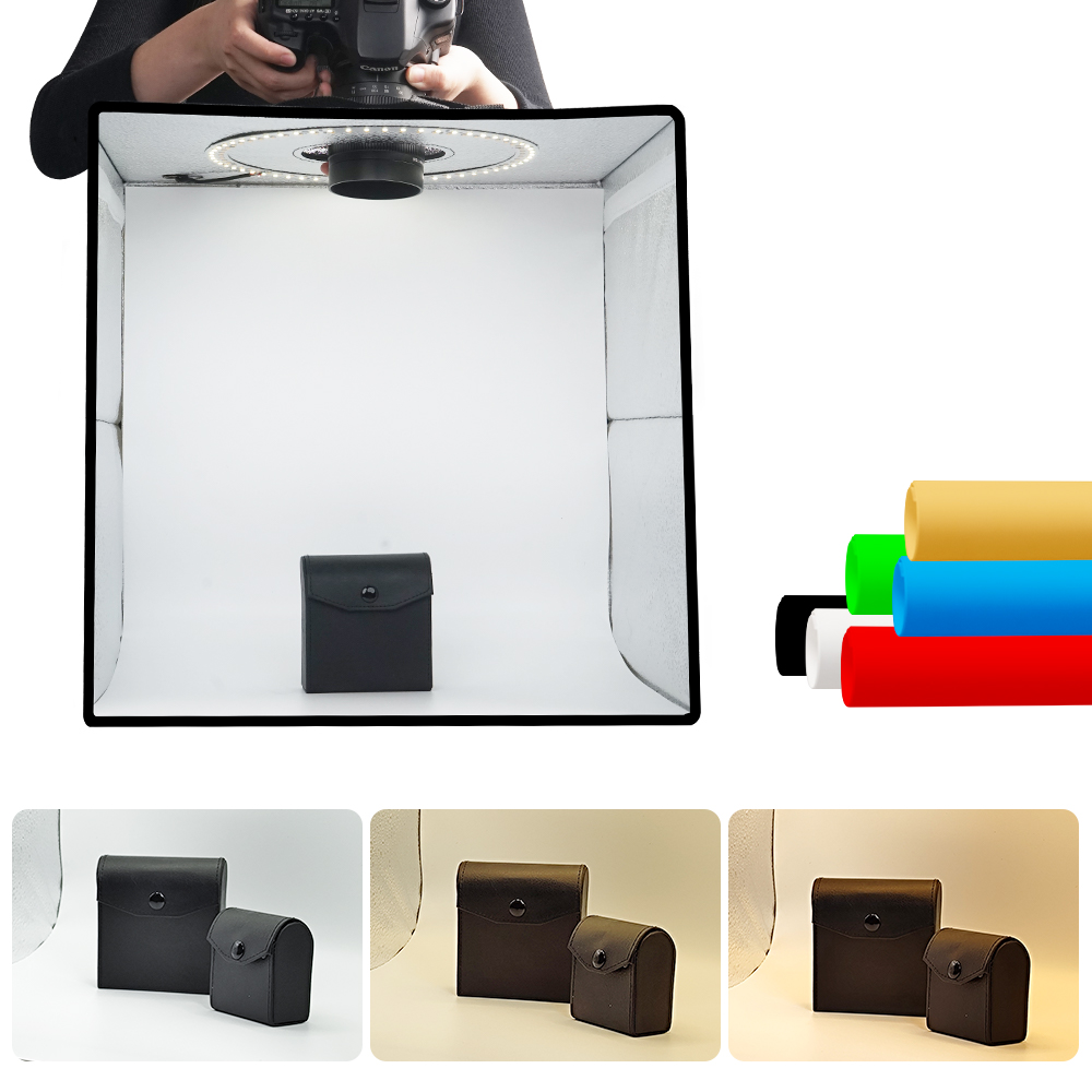 Photography Led Lighting Kit - Lightdow Kısılabilir Fotoğraf Kutusu LED Işık