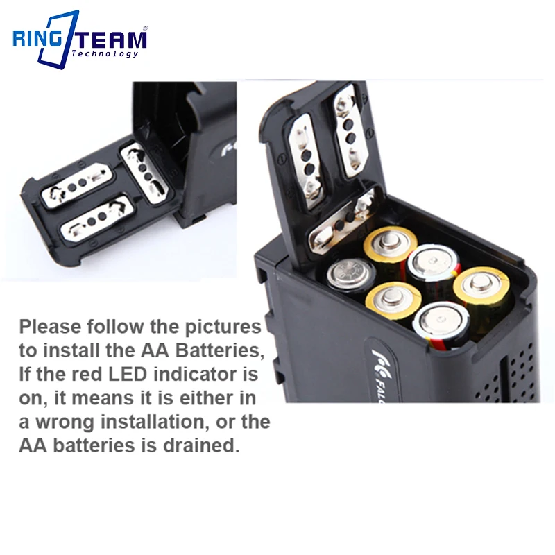 BB-6 BB6 6x AA Piller için Pil - Video Light Panel Led incelemesi ve fiyatı