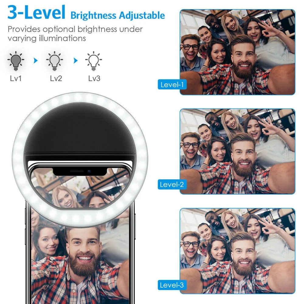 USB şarj edilebilir LED Selfie - Photography Lighting Video incelemesi ve fiyatı