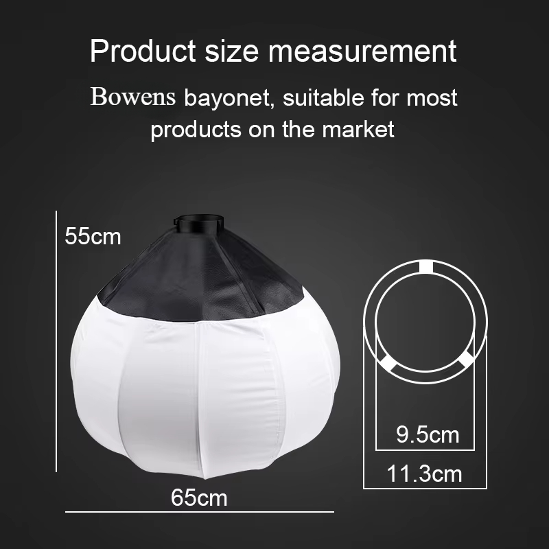 65 cm 55 cm Küre Fener Softbox - Globe Modifier Round incelemesi ve fiyatı
