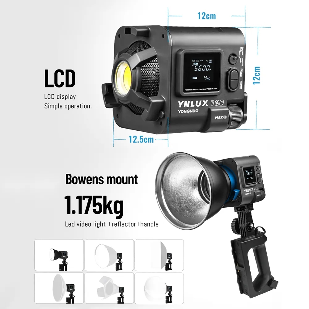 YONGNUO YNLUX100 100W 3200K-56 - Photography Lighting Video incelemesi ve fiyatı