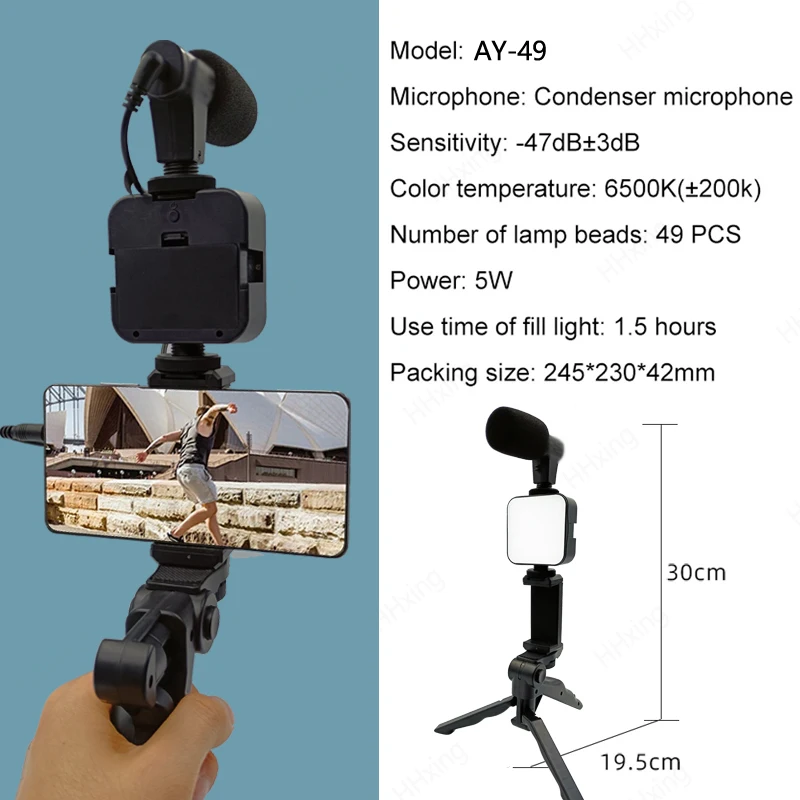 Akıllı Telefon Vlog Kiti Tripo - Photography Led Lighting Kit incelemesi ve fiyatı