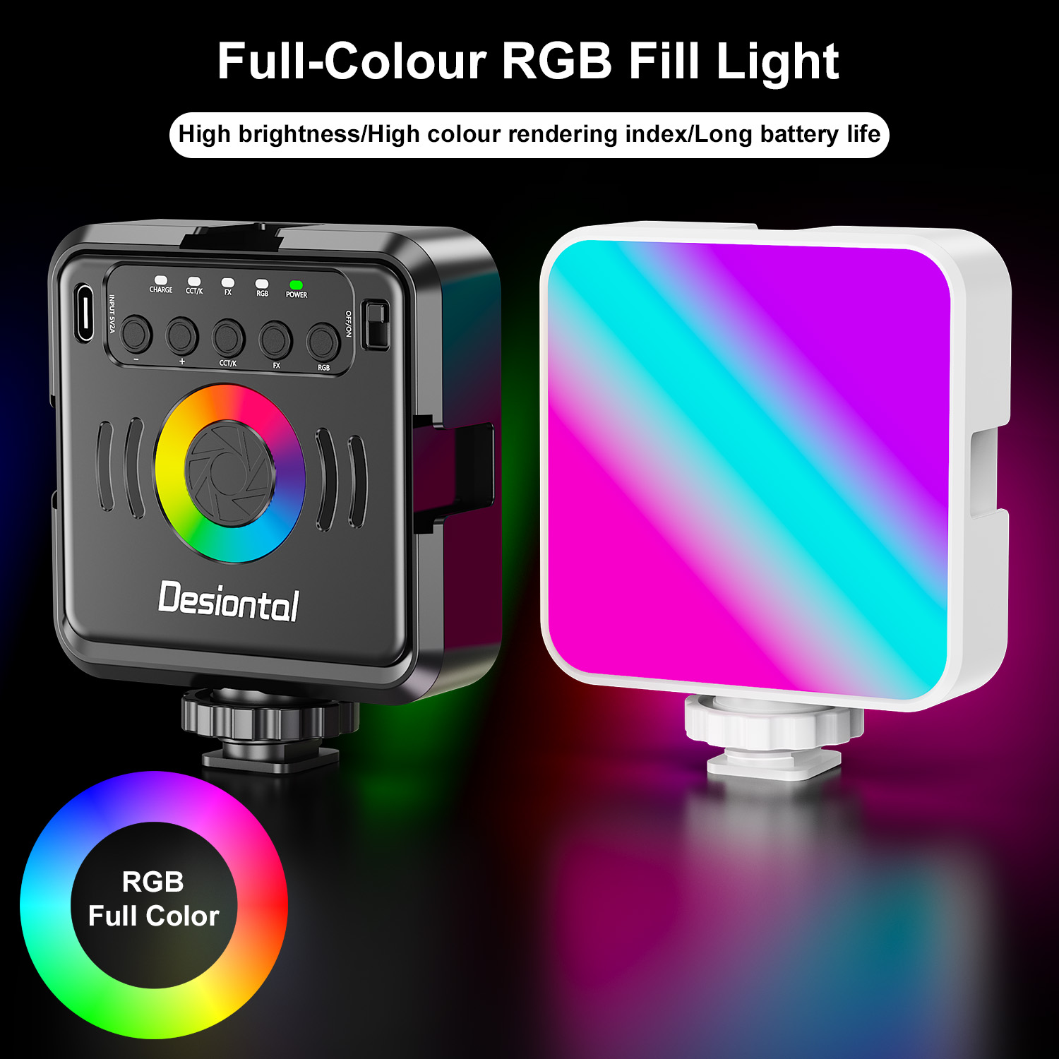 Desiontal X2 Taşınabilir RGB F - Photography Lighting Types incelemesi ve fiyatı