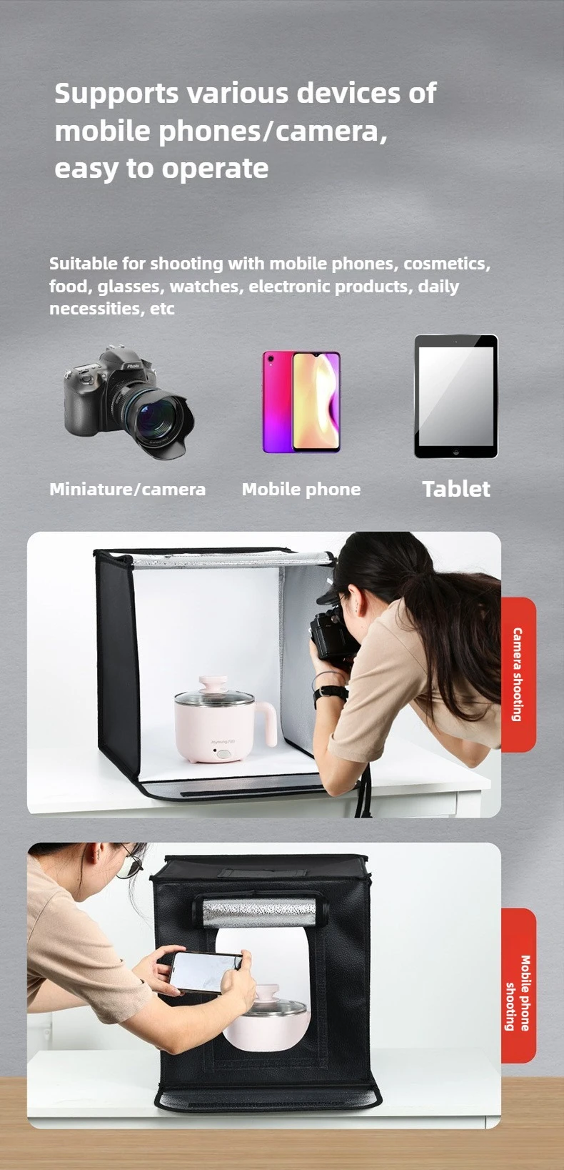 40 cm Fotoğrafçılık LED Stüdyo - Photography Led Lighting Kit incelemesi ve fiyatı