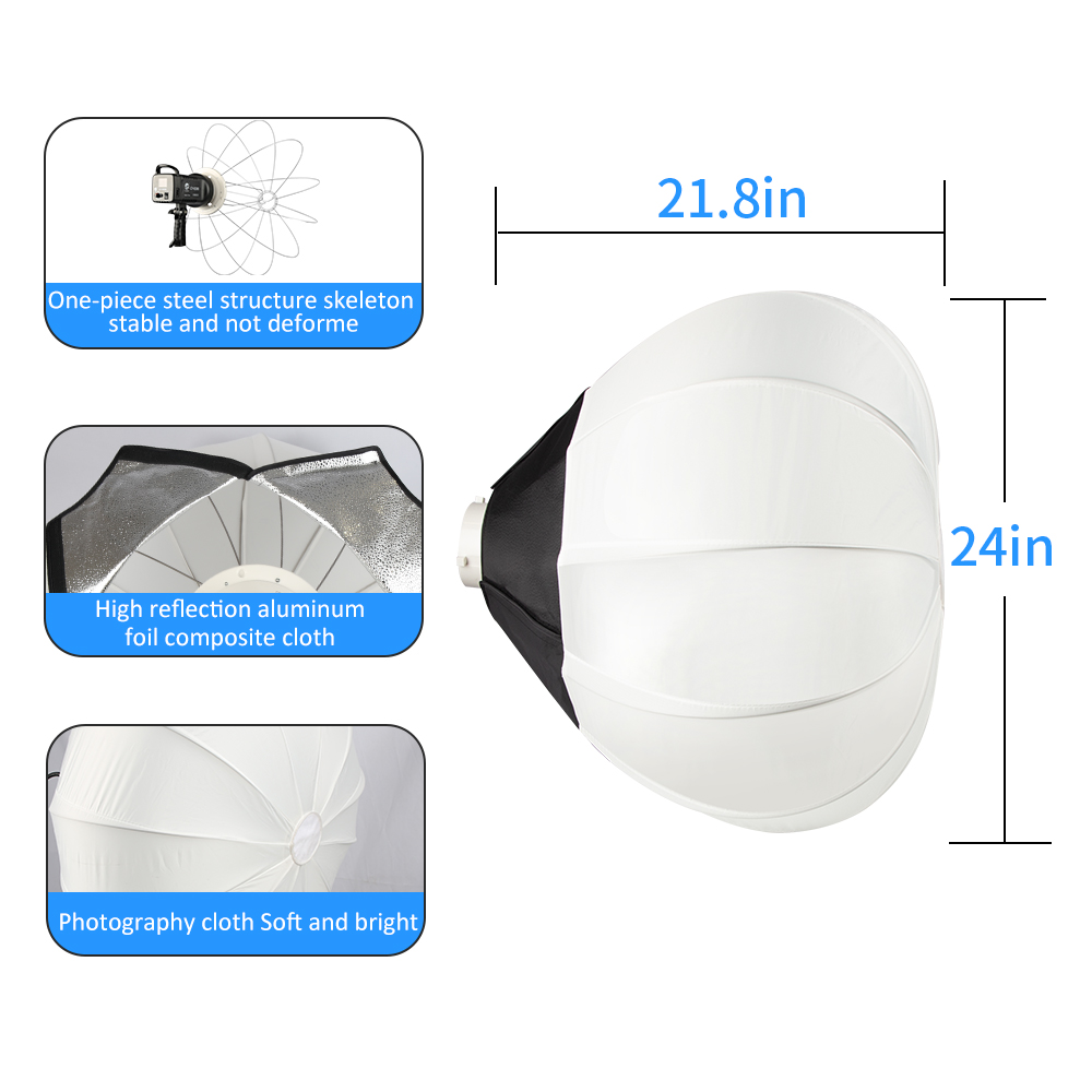 65cm Küre Fener Softbox Bowens - Globe Modifier Round incelemesi ve fiyatı