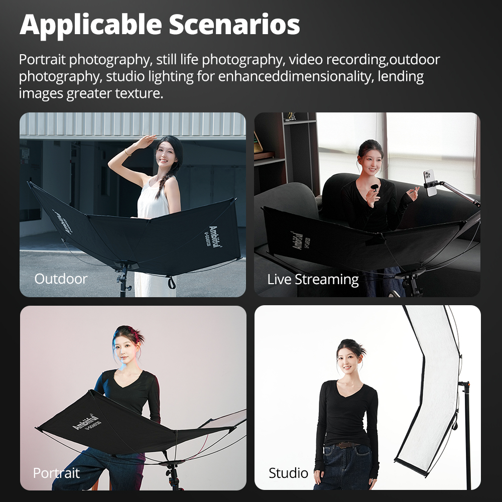 AMBITFUL 3'ü 1 Arada U Tipi Iş - Photography Lighting Types incelemesi ve fiyatı