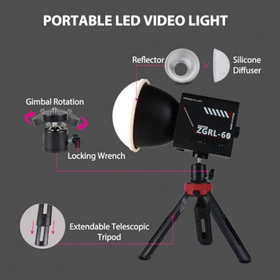 60W COB LED Video Işığı, 8000  - Photography Lighting Video incelemesi ve fiyatı