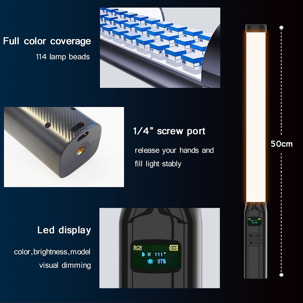 50 CM RGB Sopa Işık Değnek Haf - Photography Lighting Types incelemesi ve fiyatı