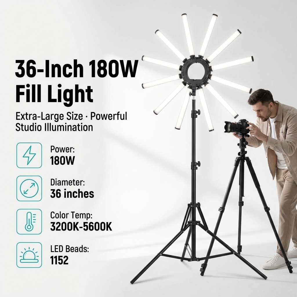 12 Kollu Çoklu Tüp Fotoğrafçıl - Photography Led Lighting Kit incelemesi ve fiyatı