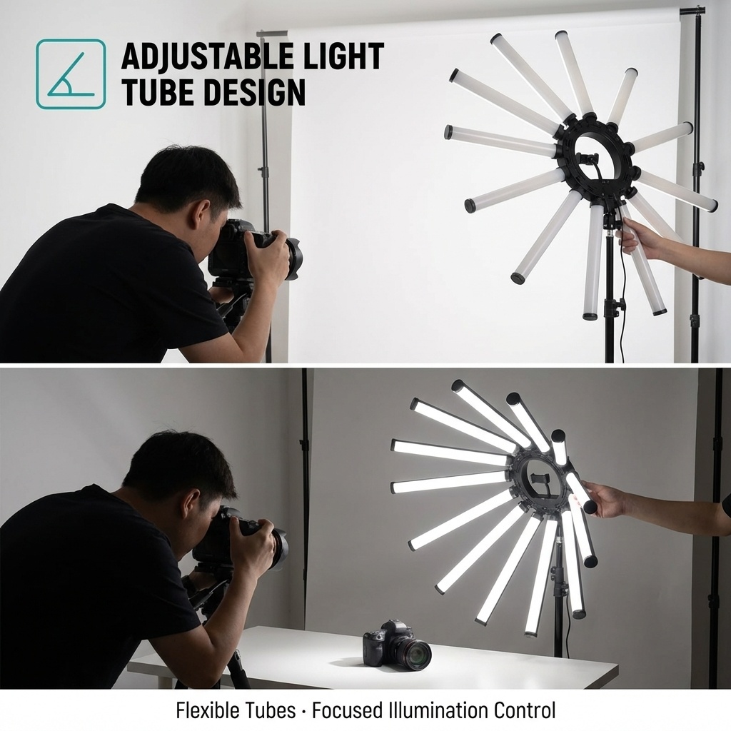 12 Kollu Çoklu Tüp Fotoğrafçıl - Photography Led Lighting Kit incelemesi ve fiyatı