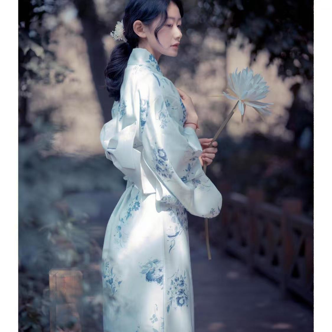 Açık Mavi Kimono Kadın Gelenek - Photography Lighting For Clothing incelemesi ve fiyatı