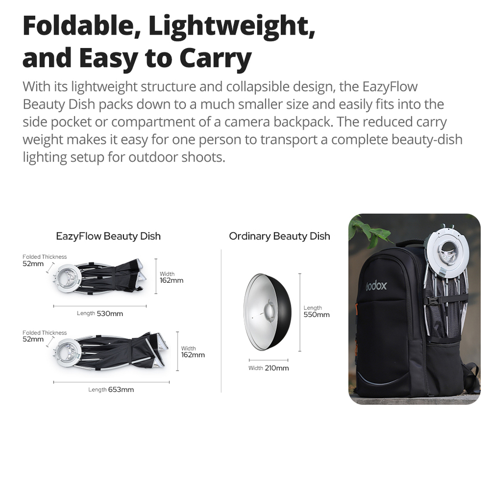Godox EazyFlow Beauty Dish 65/ - Photography Lighting Beauty Dish incelemesi ve fiyatı
