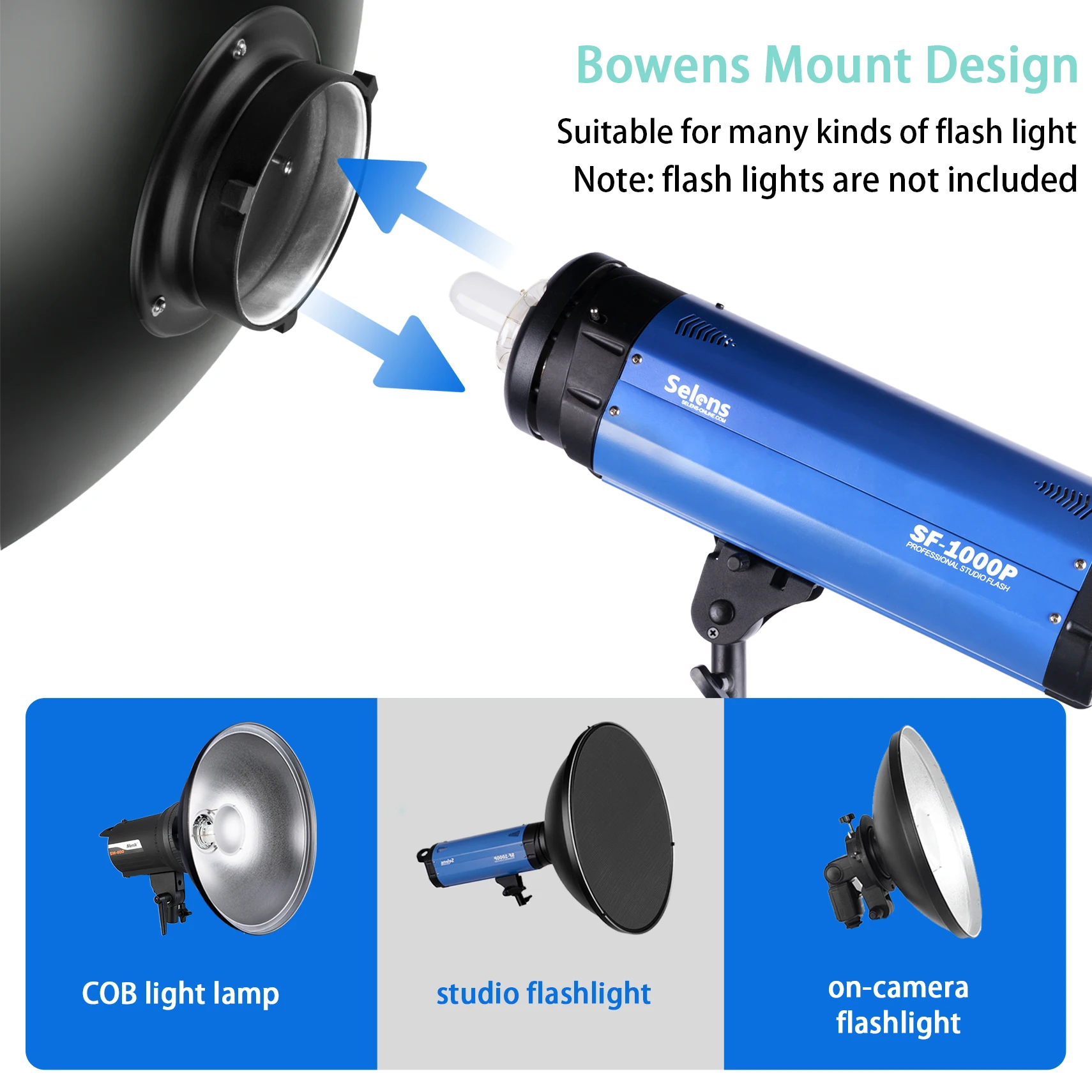 Selens 55cm Gümüş/Beyaz İç Ref - Photography Lighting Beauty Dish incelemesi ve fiyatı