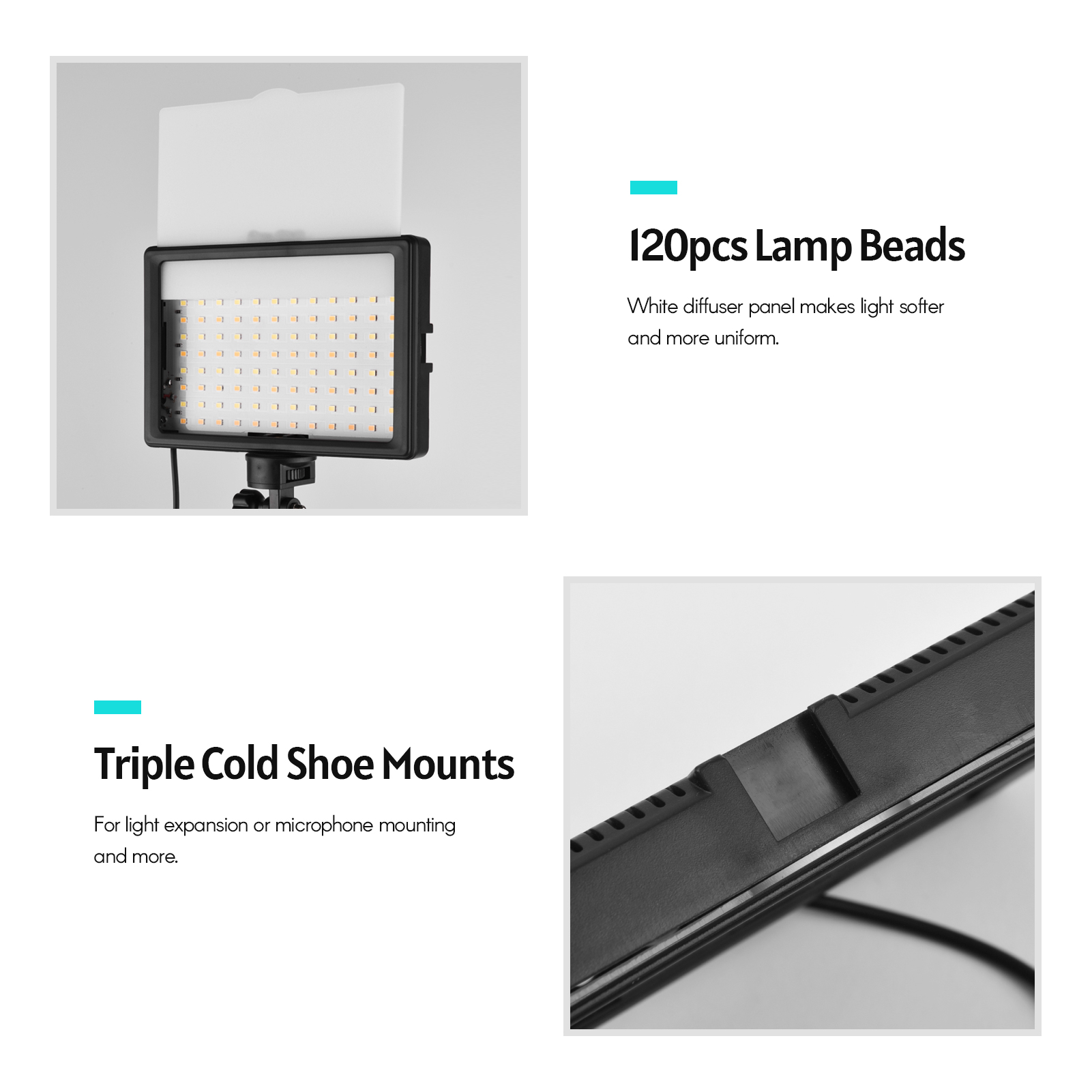 Andoer 2 adet LED Video işığı  - Photography Led Lighting Kit incelemesi ve fiyatı