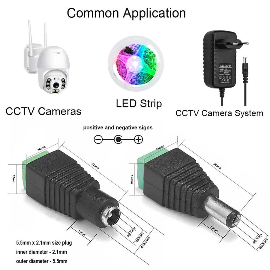 5 çift DC 12V dişi ve erkek ko - Photography Led Lighting Kit incelemesi ve fiyatı